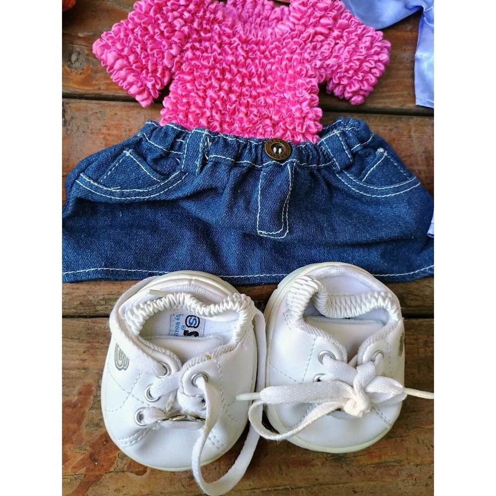 Build A Bear Outfits Shoes Lot Puss In Boots Skirt Shorts Ballerina Pajamas